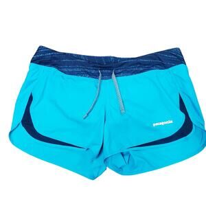 Patagonia Women's Strider 3" Shorts Blue Athletic Size Small Lined Running